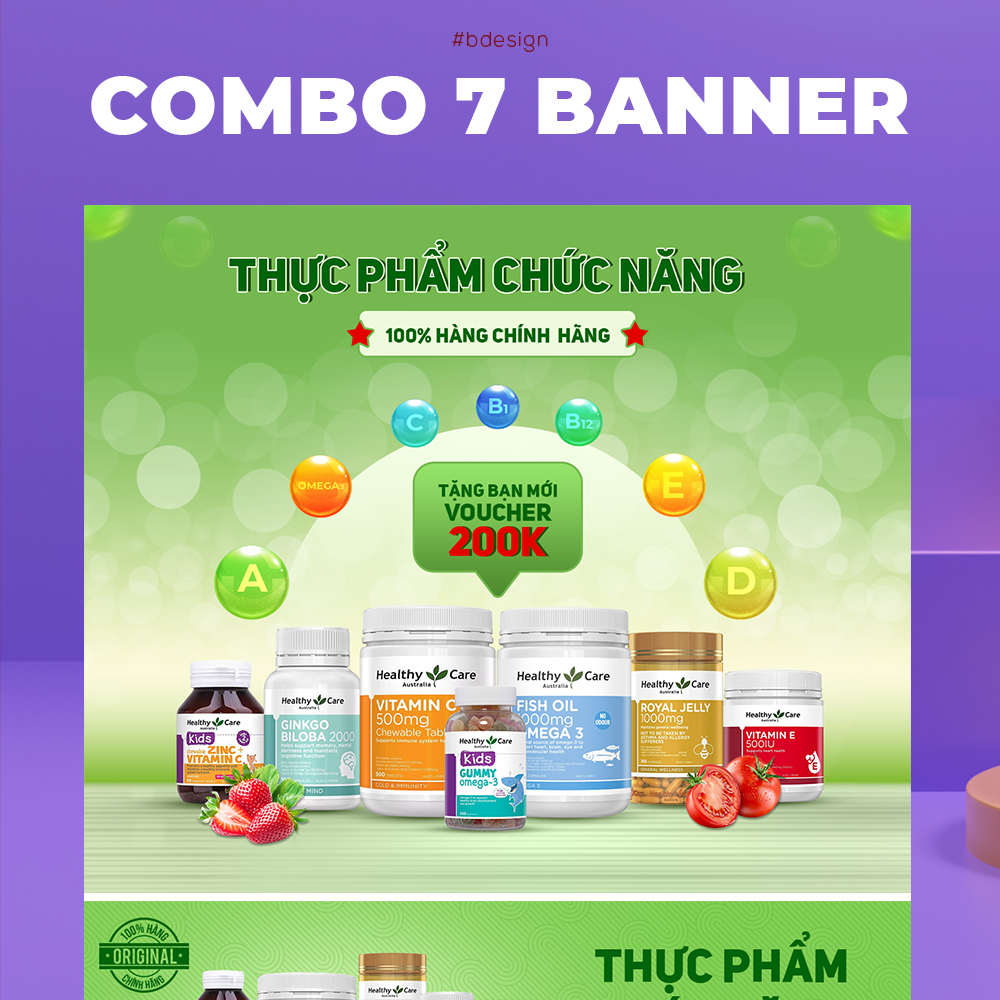 [[ GÓI BASIC ]] Thiết kế gian hàng gói BASIC 7 banner tiêu chuẩn - B Design