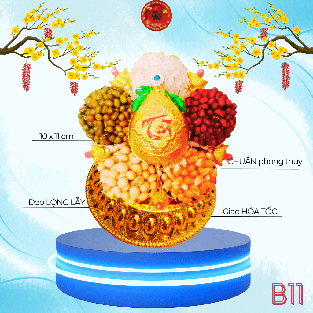 Bông Tỏi Ông Địa Ngũ Hành Tài Lộc May Mắn - TỎI CÁT TƯỜNG