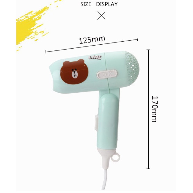 Máy Sấy Tóc Mini Gấu - MÁY SẤY TÓC MINI THÚ siêu cute ROMA