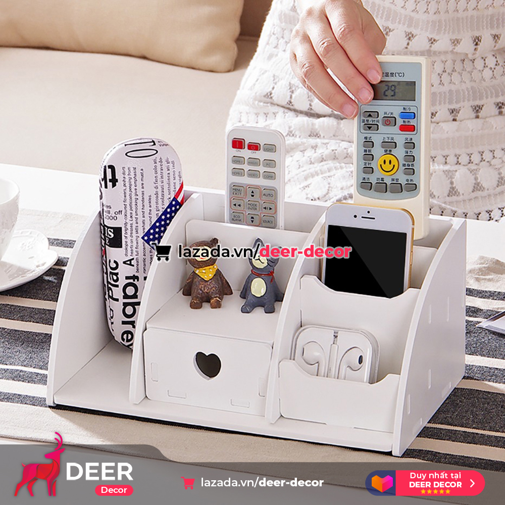 Khay Hộp Để Mỹ Phẩm - Để Vật Dụng Đa Năng - DEER DECOR