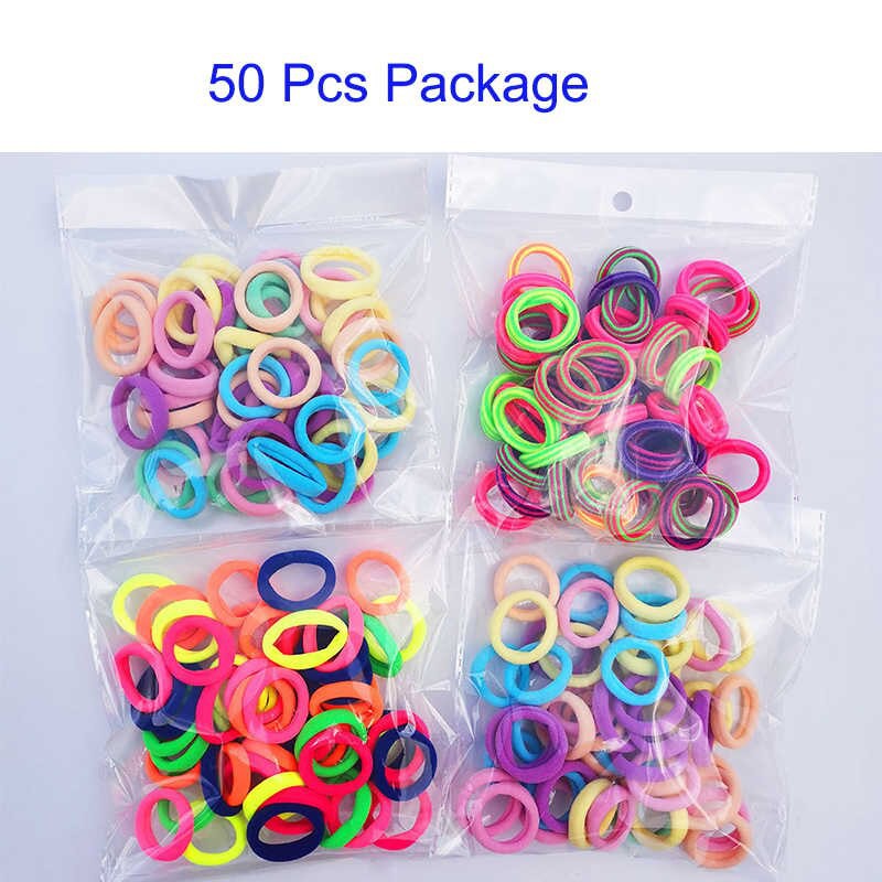 Set 50 chun tóc co giãn nhiều màu lựa chọn dành cho nữ