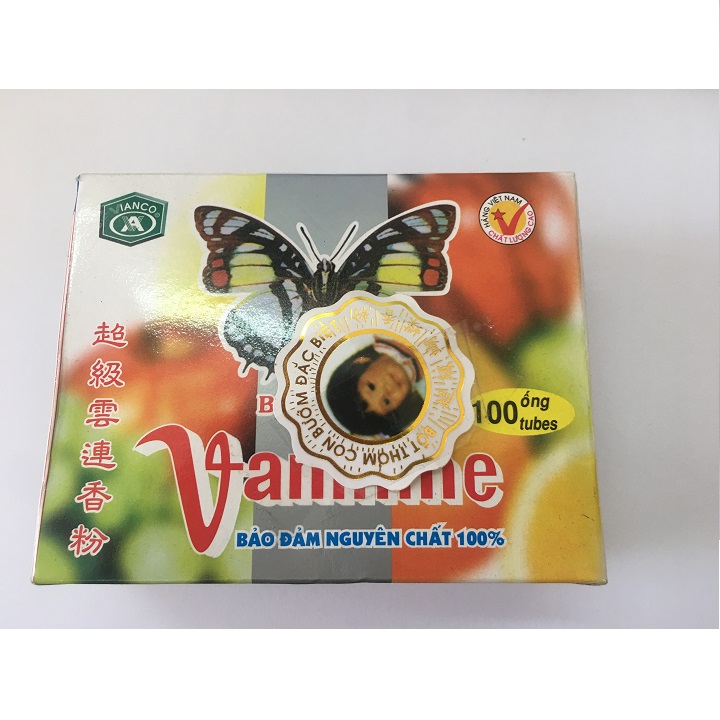 2 GÓI BỘT THƠM VANI HIỆU CON BƯỚM (10 ống/gói)