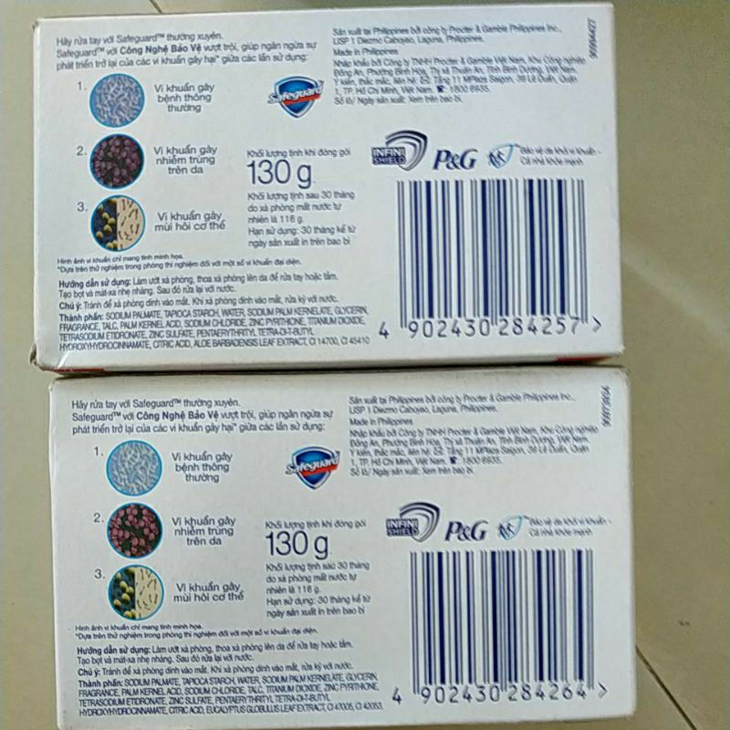 [HCM]XÀ BÔNG CỤC THƠM SAFEGUARD 130G