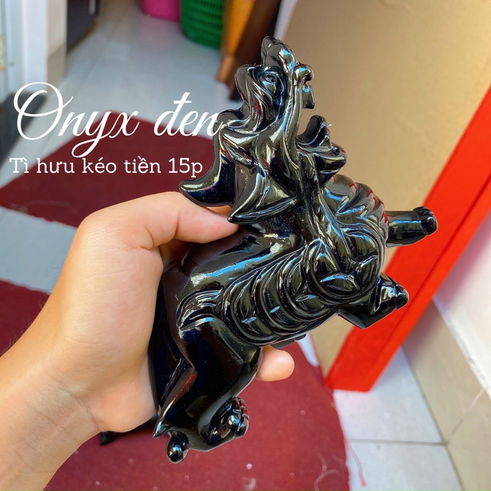 CẶP TỲ HƯU ONYX ĐEN SIZE 12CM