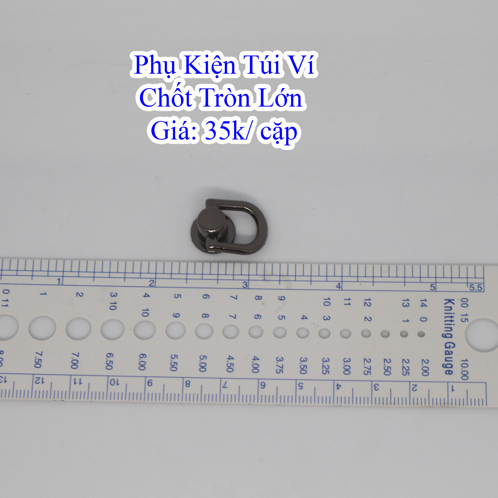 Chốt tròn lớn làm túi xách (35k/cặp)