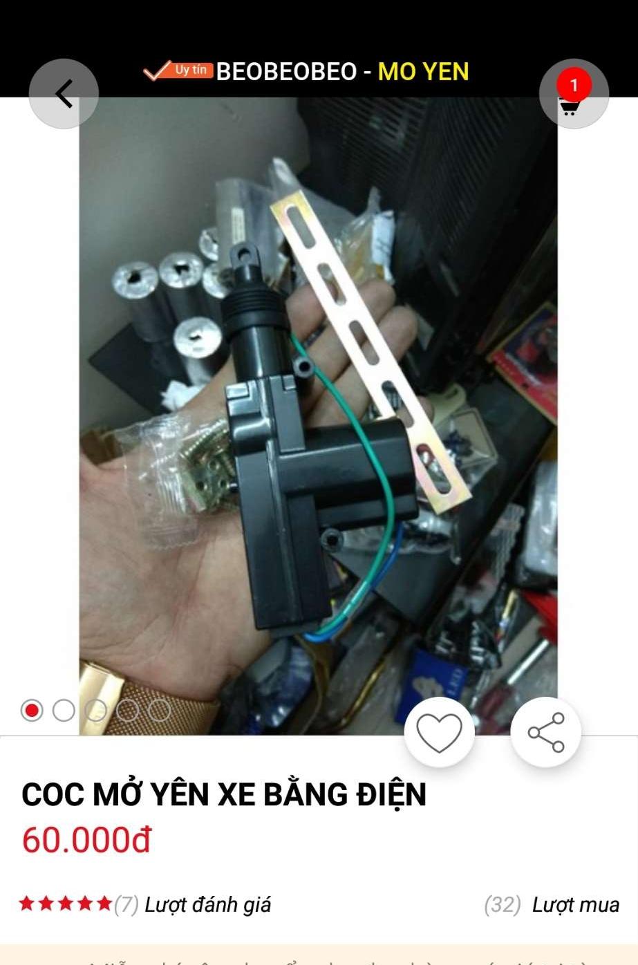 bộ cóc mở yên bằng điện
