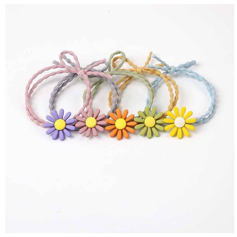 [RẺ VÔ ĐỊCH] Dây Buộc Tóc Hoa Cúc Co Dãn Thời Trang Hàn Quốc Siêu Xinh
