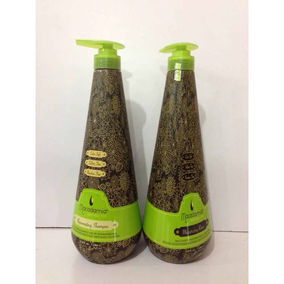 CẶP DẦU GỘI XẢ TRẺ HÓA TÓC MACADAMIA 1000ML X 2