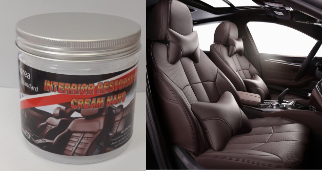 Kem Nano phủ bóng  nội thất ô tô - 350ml