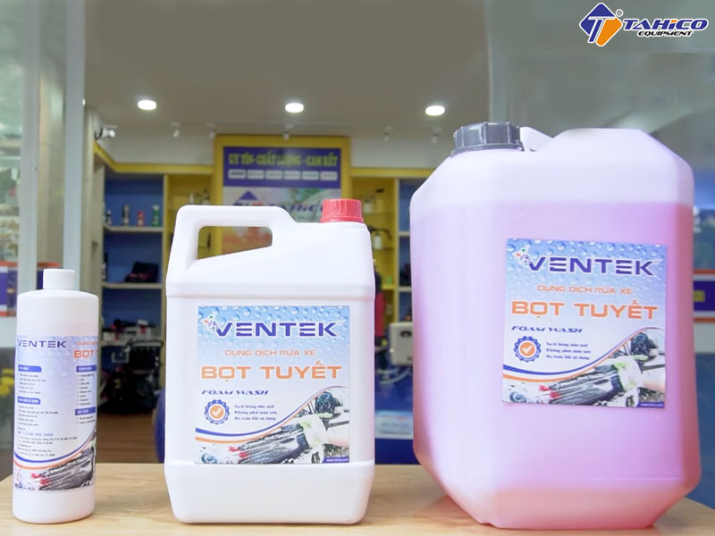 Dung dịch rửa xe bọt tuyết Ventek 20 lít