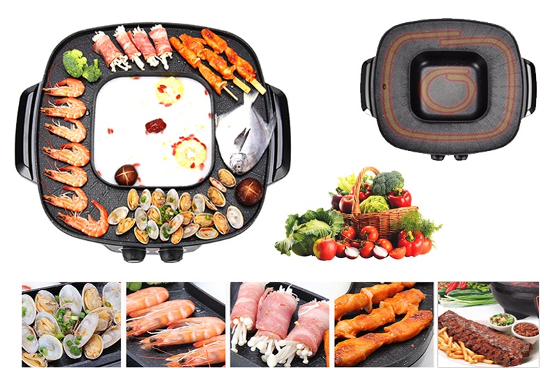 [HCM]Lẩu nướng điện đa năng matika 4020
