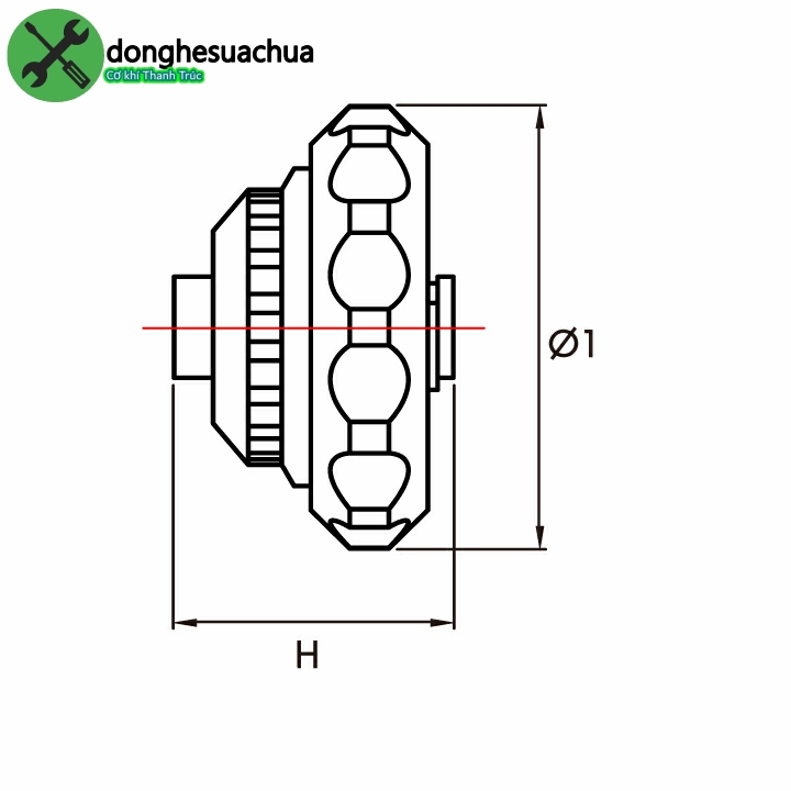 Đầu vặn vít Kingtony 2745 (núm vặn)
