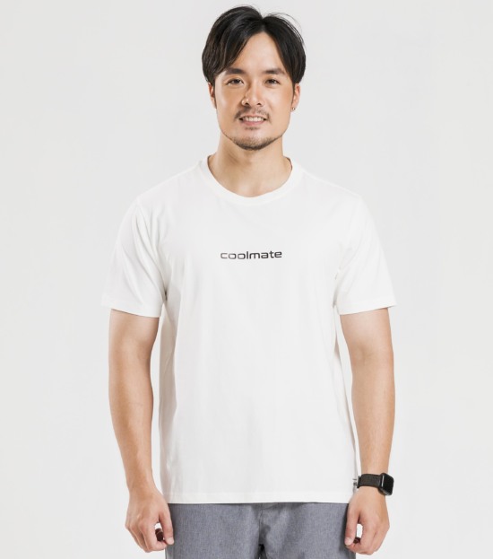 [CHỈ 20H 24-25.8 MUA 4 GIẢM 25%]COOLMATE - Áo thun nam ngắn tay in Coolmate vải Cotton Compact màu trắng