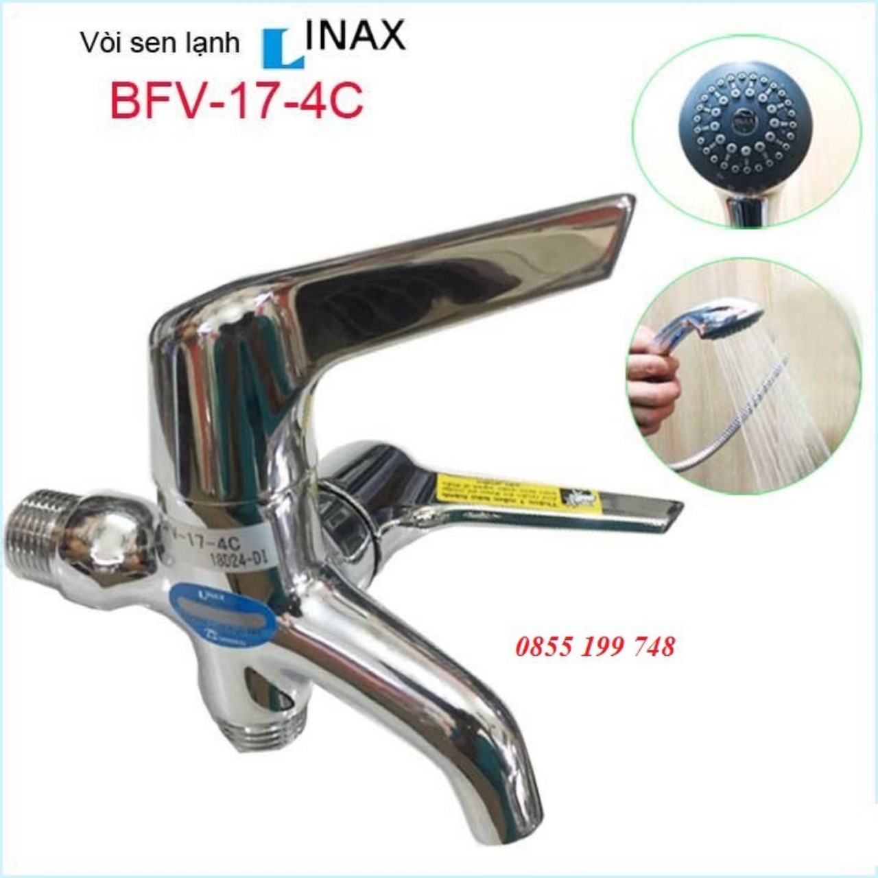 [CHÍNH HÃNG] Sen tắm nước lạnh INAX BFV-17-4C/7C/8C