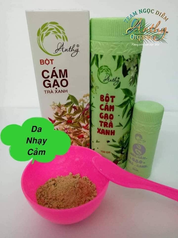 Bột cám gạo trà xanh Anthy Organic