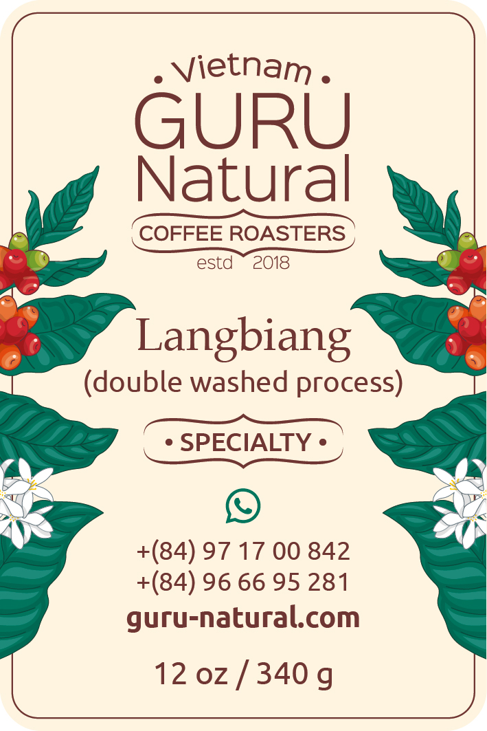 Specialty Coffee Langbiang, double washed process