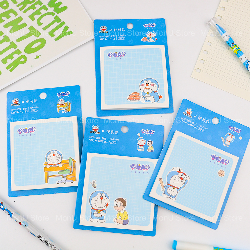 Giấy note DORAEMON DOREMON xấp 60 tờ dễ thương cute MON0377