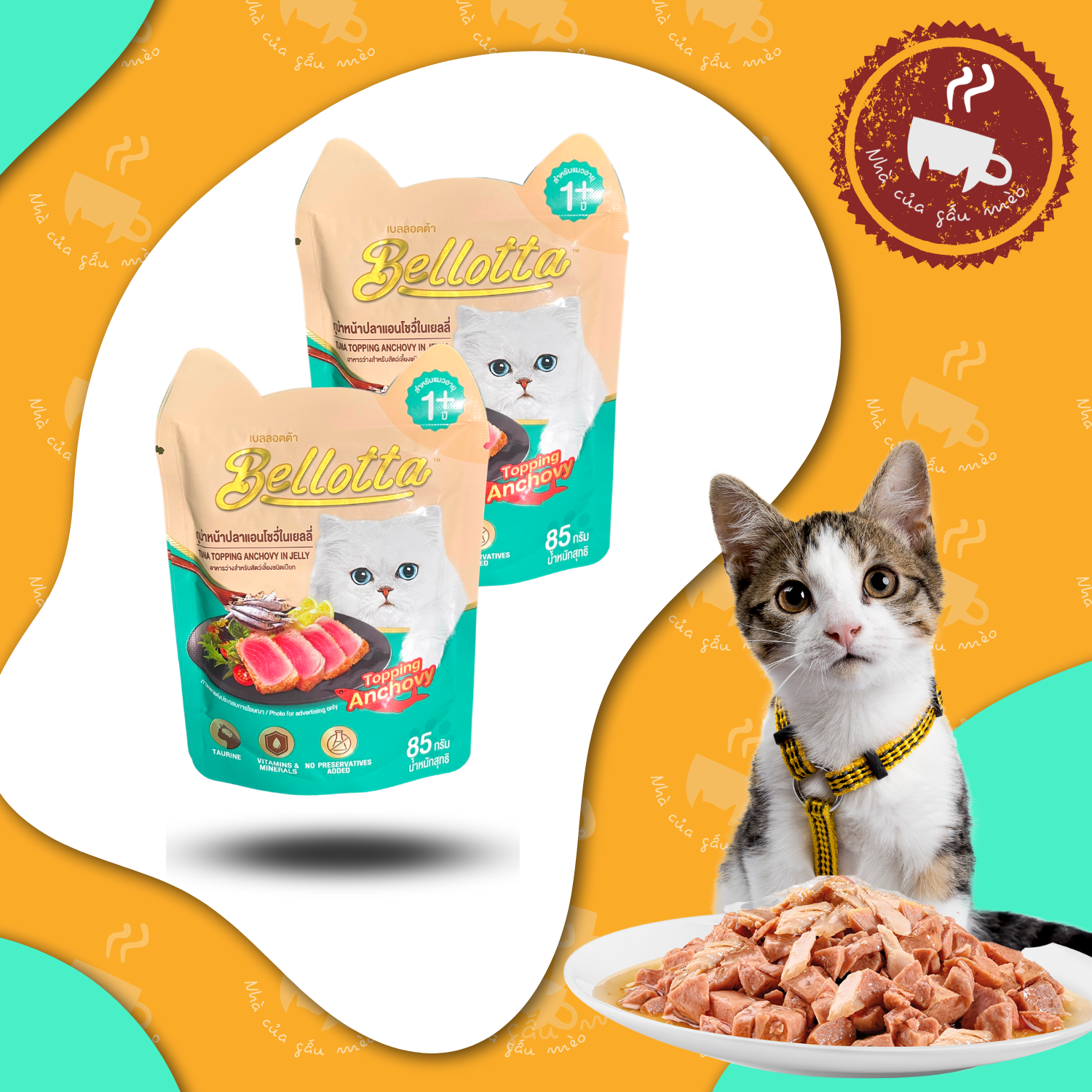 Pate Cho Mèo Bellotta Gói 85g
