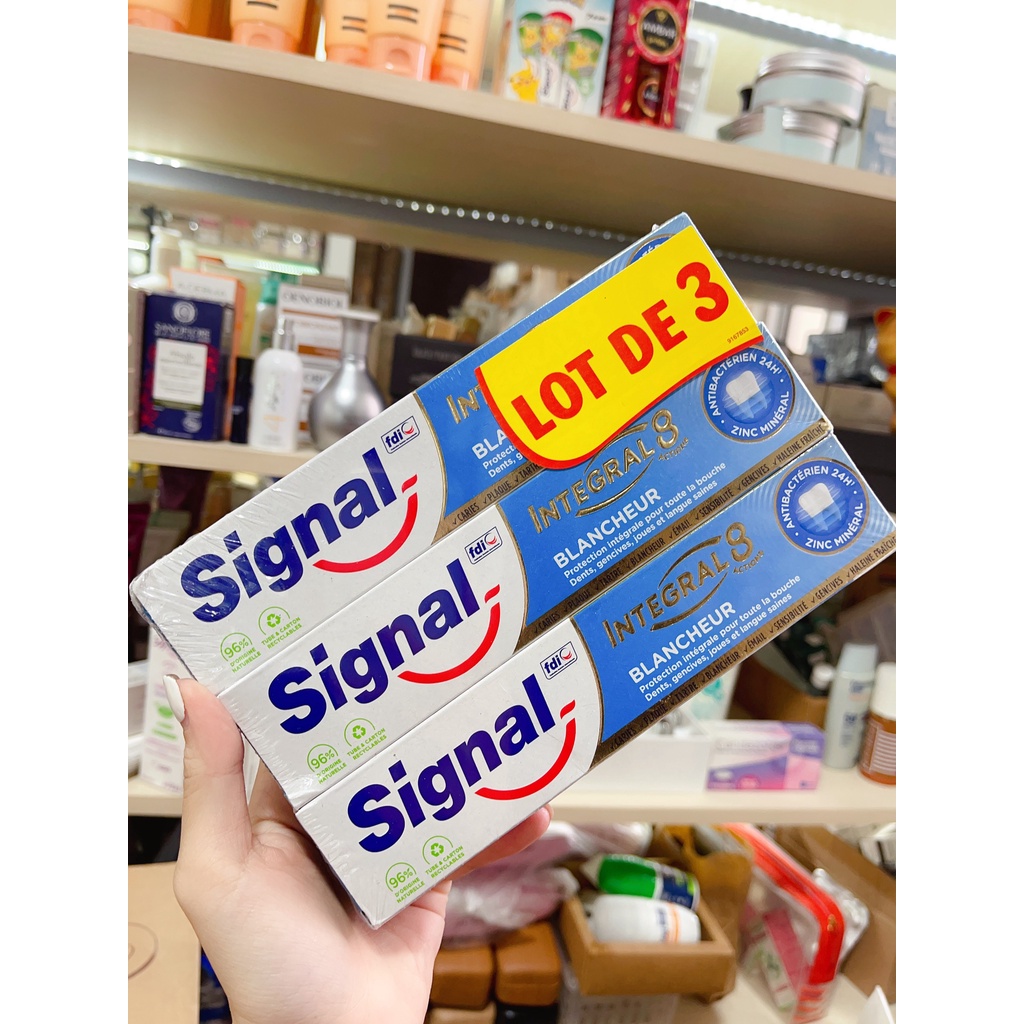 [Nội địa Pháp] Kem đánh răng SIGNAL Integral 8 tuýp 75ml