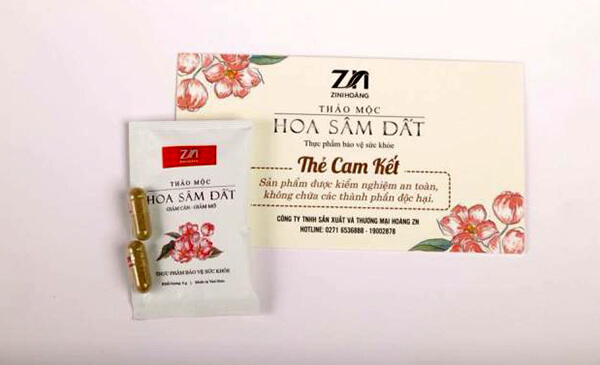 [HCM]Trà giảm cân Hoa Sâm Đất mẫu mới nhất (20 Gói x 02 viên) – Hỗ trợ giảm mỡ máu béo phì