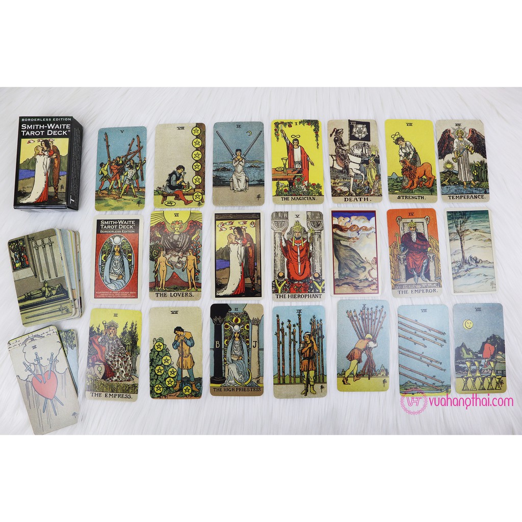 Bộ bài bói Smith Waite Tarot Deck – Borderless Edition cao cấp