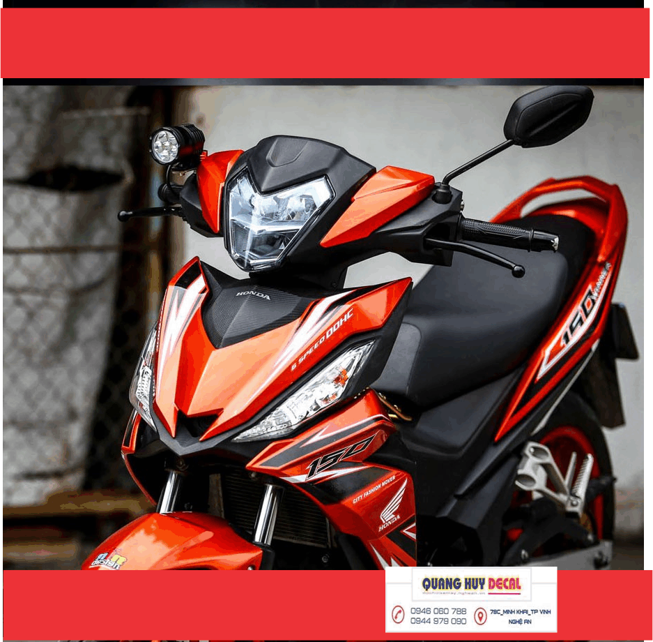 Tem trùm xe winner 150 đỏ bạc mẫu mới - tem trùm xe winner 150 đỏ bạc thiết kế theo yêu cầu- tem dán xe máy winner 150 rẻ chất