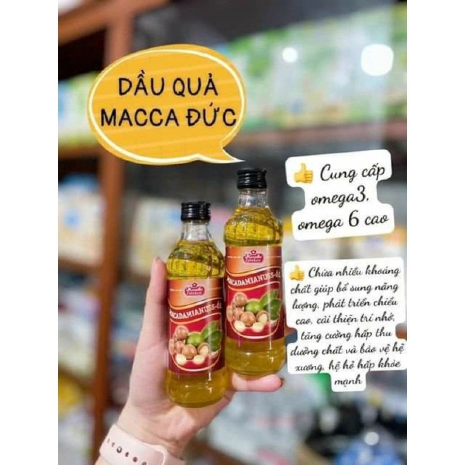 Sale lỗ Dầu macca Đức Kunella cho bé ăn dặm 100ml