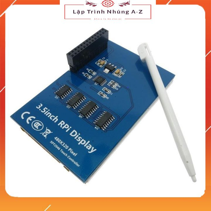 [Lập Trình Nhúng A-Z][G45] Màn Hình Cảm Ứng LCD TFT 3.5 + Bút Cảm Ứng Raspberry Pi 2 Pi 3 (Có Vỏ Mica)