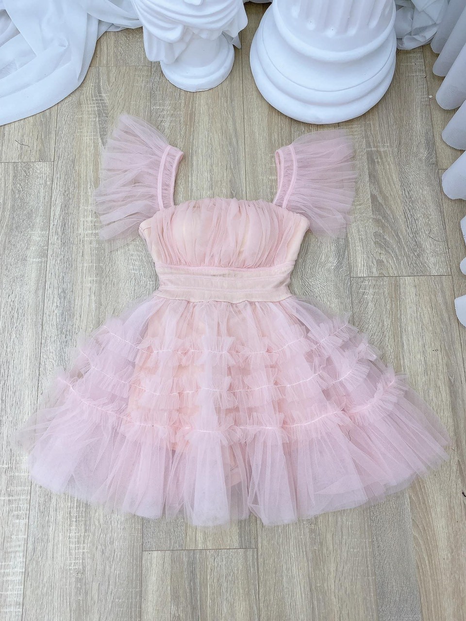 Đầm lưới tầng công chúa xinh xắn đáng yêu up hhp