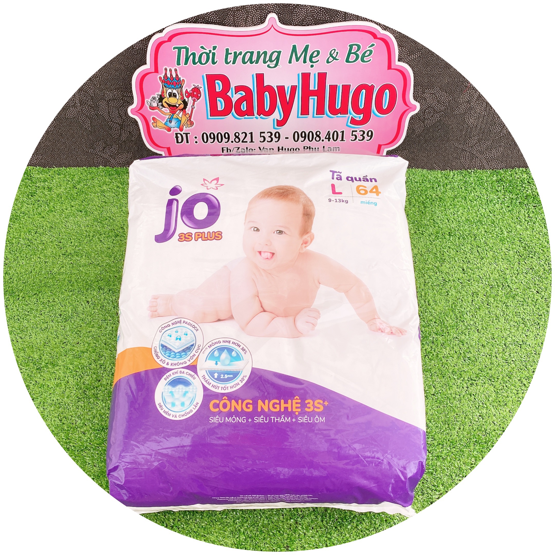 [MẪU MỚI] Tả Quần JO SIZE L 64 MIẾNG (9-13kg)