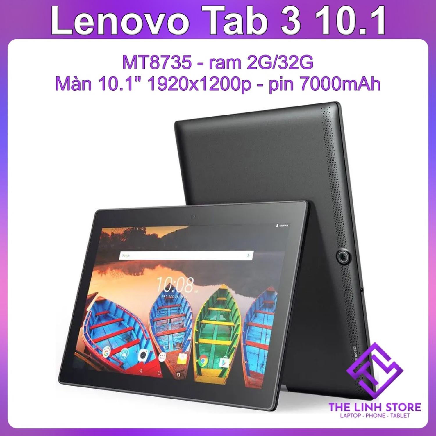 Máy tính bảng lenovo tab 3 10 inch full hd có bản 4g - có tiếng việt