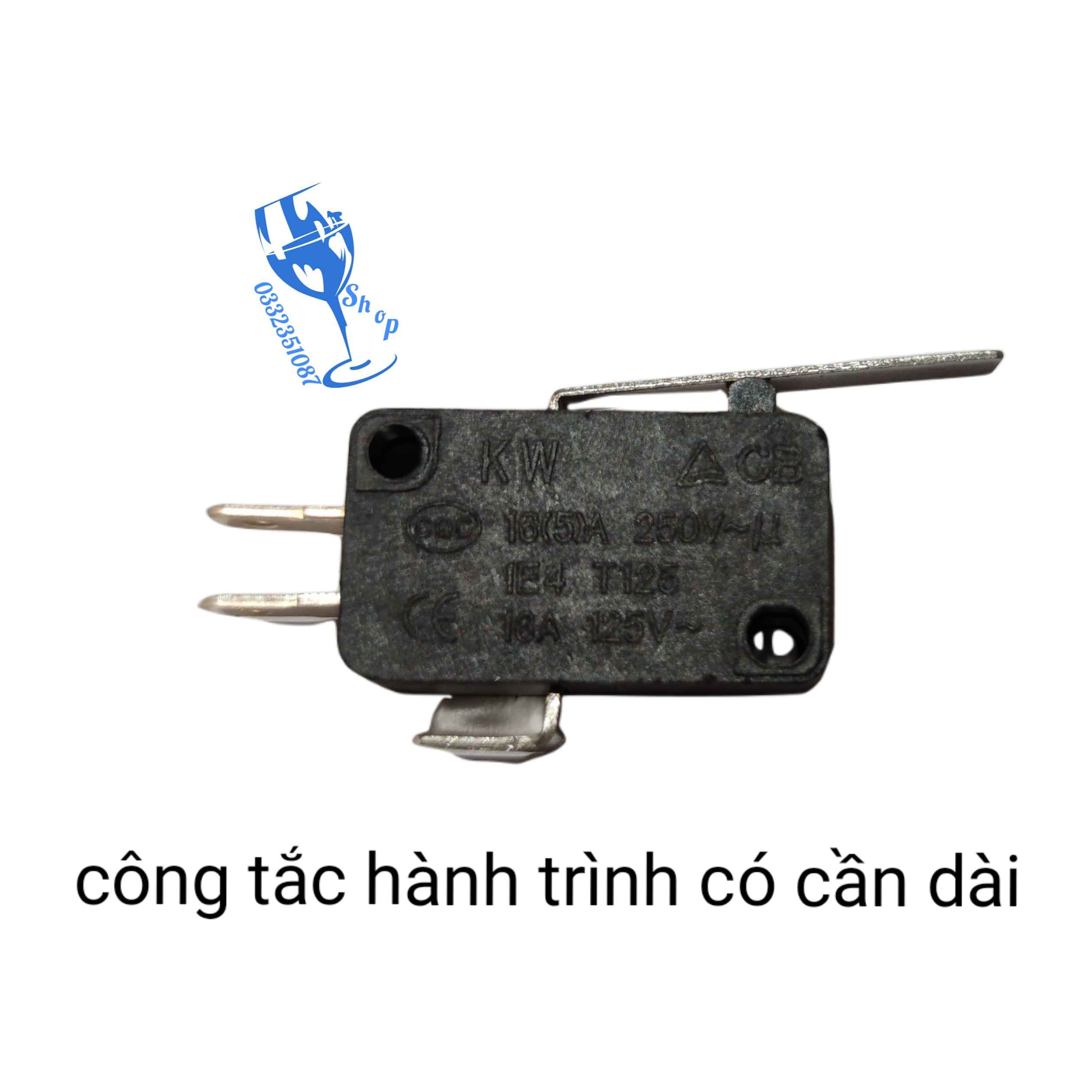 Công tắc hành trình cần dài T125, công tắc micro switch shopgiadungluongyen