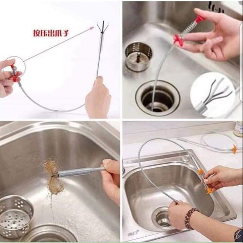 Dụng cụ gắp rác thông tắc đường ống tiện dụng đa năng