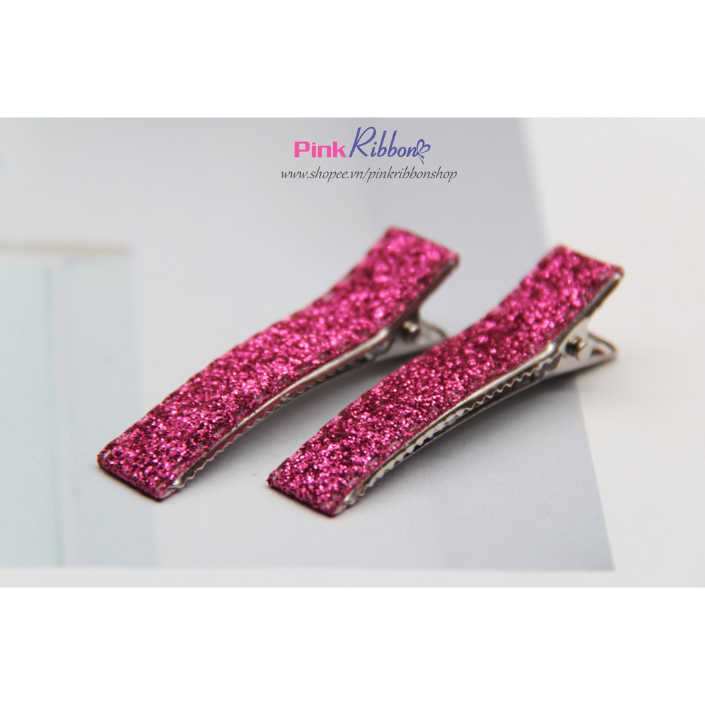 Set 2 cái - kẹp cá sấu bọc nhũ