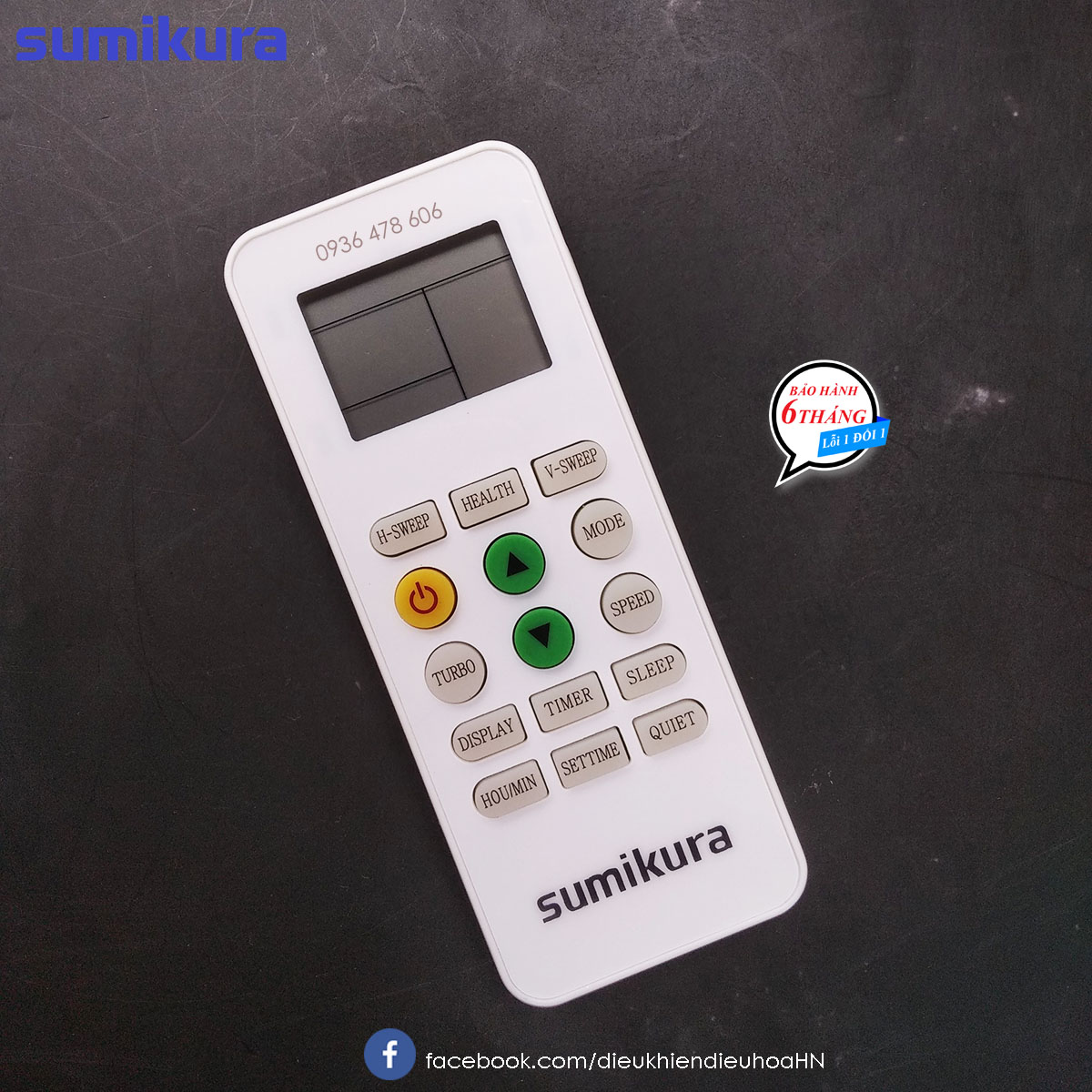 Remote điều hòa máy lạnh Sumikura