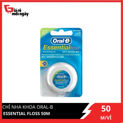 [HCM]Chỉ Nha Khoa Oral-B Essential Floss 50m