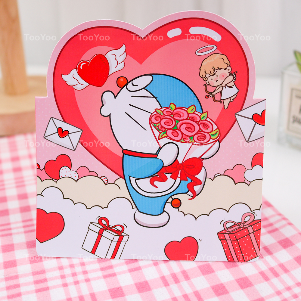 Thiệp tình yêu Doraemon dễ thương cute TooYoo BK00470