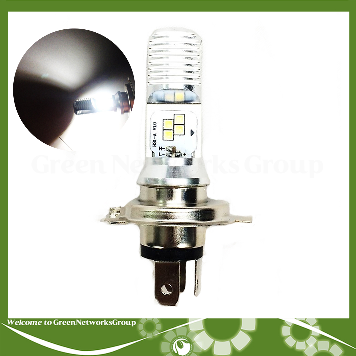 Đèn pha led Osram Chân H4 8 tim 12V 5/5.5W gắn cho xe máy Greennetworks