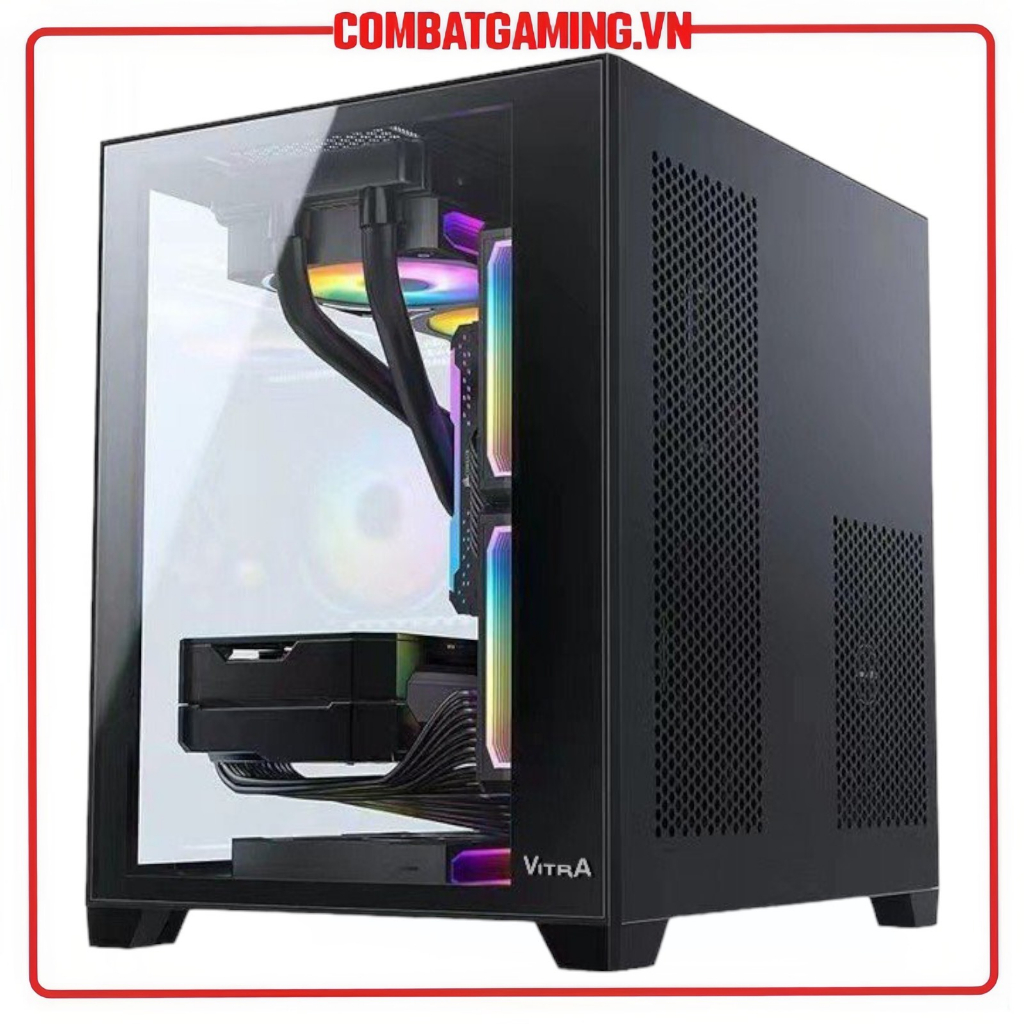 Vỏ Máy Tính Case Vitra Crystal S1 Lite Black/White/Pink