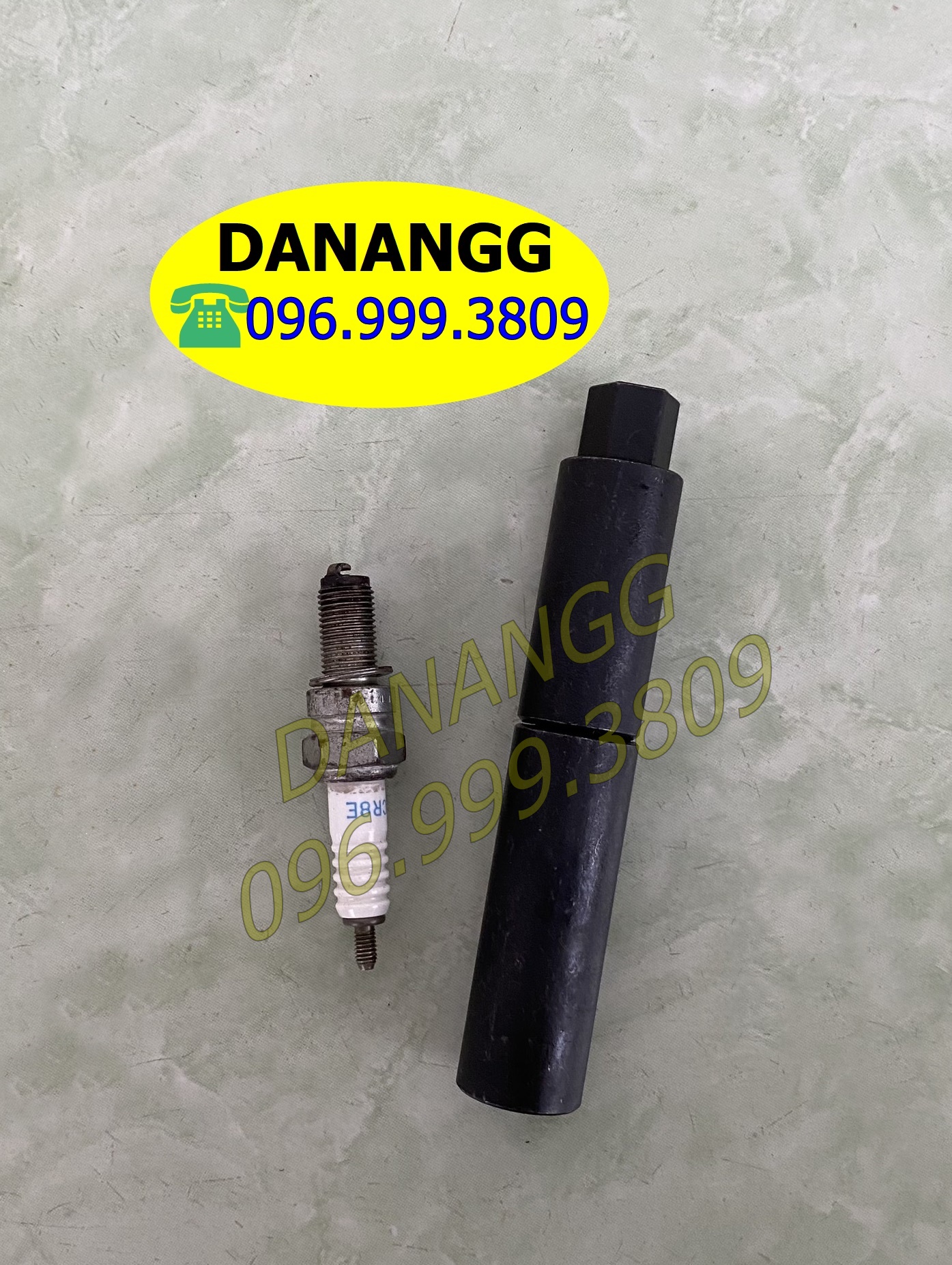 Tuýp mở bugi xe máy 16 đa năng 2 khúc đầu lục giác