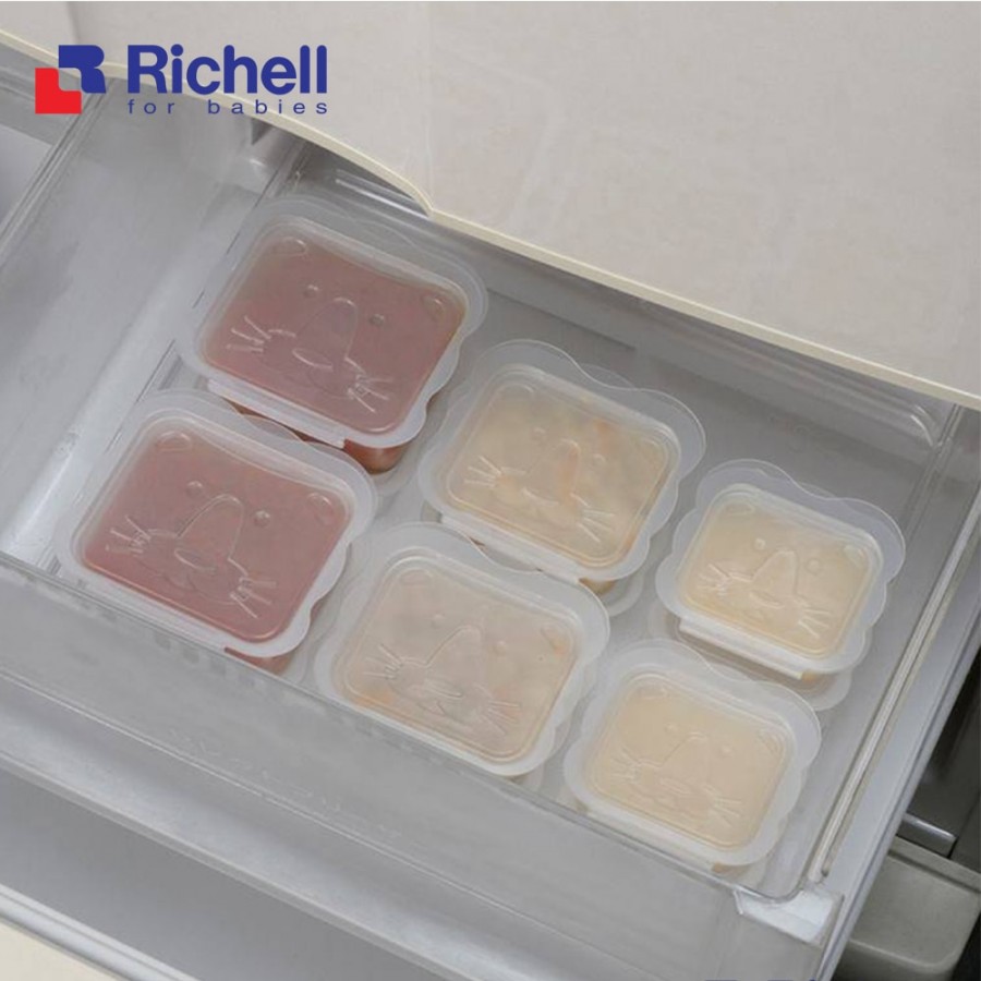 Bộ Chia Thức Ăn 150ml (6c) Richell RC98108 Hàng Nhật