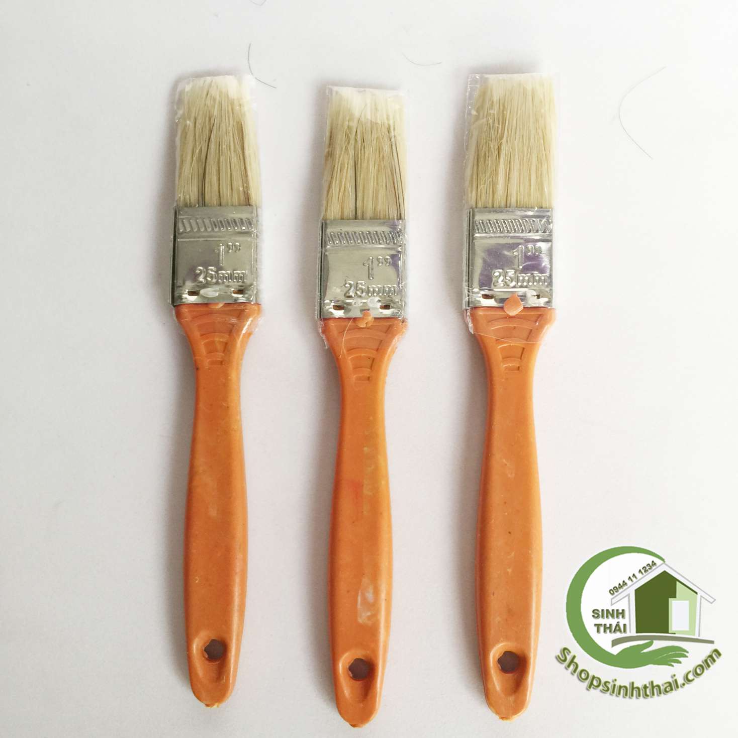 [HCM]Cây cọ quét sơn - chổi quét sơn lông vàng 1 phân