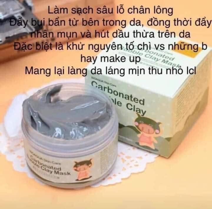 Mặt nạ sủi bọt thải độc bì heo