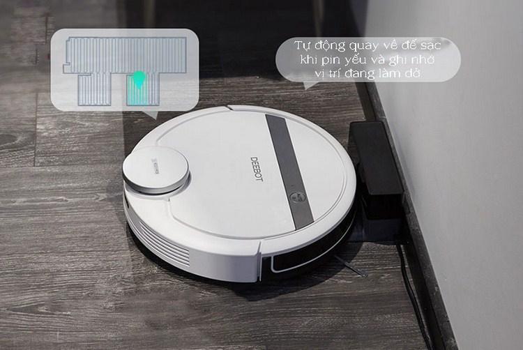 [Trả góp 0%]Robot hút bụi lau nhà ECOVACS DEEBOT DE55 ( tặng khay lau nhà tặng tài khoản APP có tường ảo)