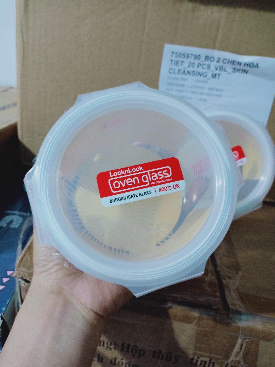 [HCM]Hộp thủy tinh lock and lock 400ml