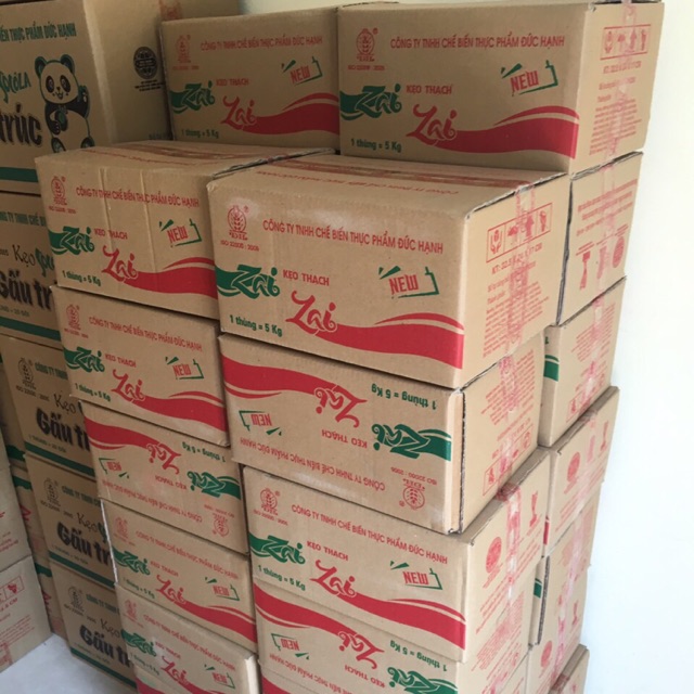 [HCM]Thùng 5Kg Kẹo Thạch Zai Zai Đức Hạnh Mix Vị Siêu Ngon (kẹo thạch zaizai Đức Hạnh)