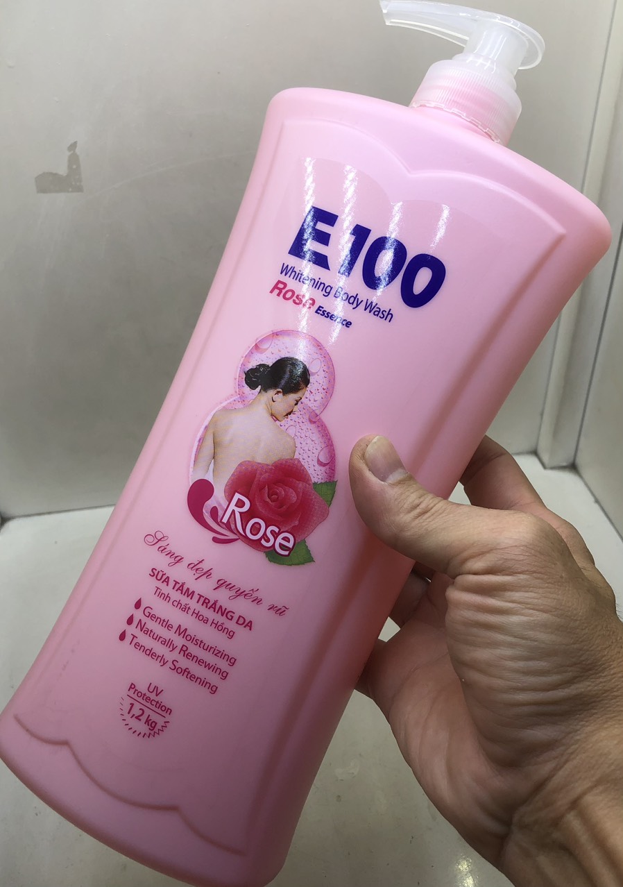 Sữa tắm e100 silky màu vàng 1200ml
