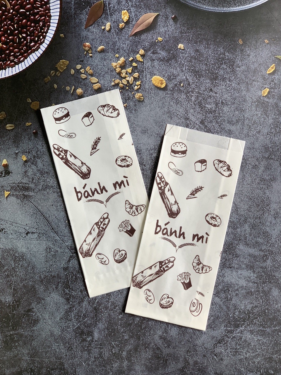Túi bánh mì thấm dầu 500 túi