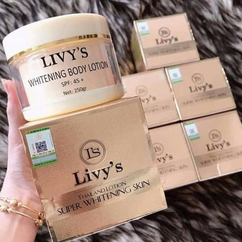 Kem Body Livy Vàng Dưỡng Trắng Da 250g Siêu Thấm
