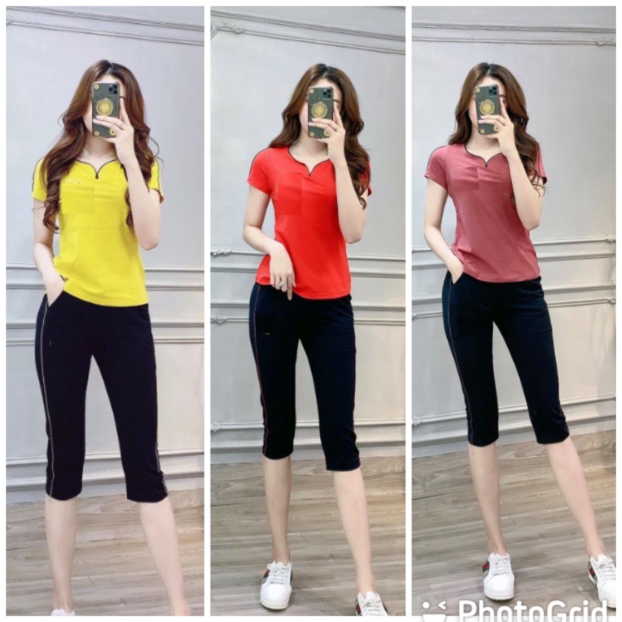 [HCM]Set bộ lửng Cotton dễ thương size 42-65kg
